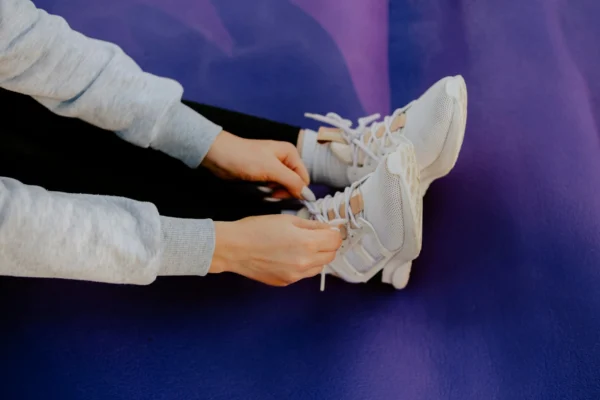 Girl off-white sneakers