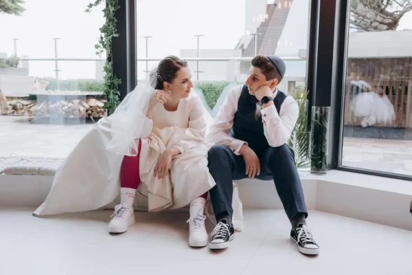 Can I Wear My Wedding Sneakers After the Big Day? couple in wedding sneakers