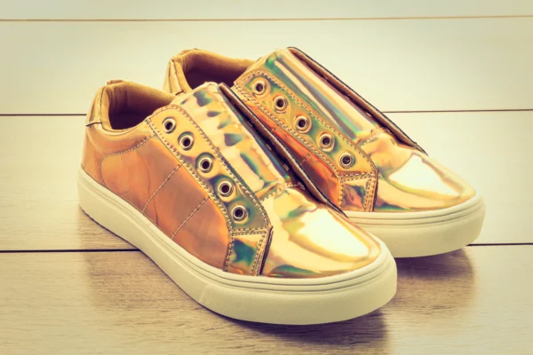 Be Bold, Wear Gold Sneakers Gold Sneakers