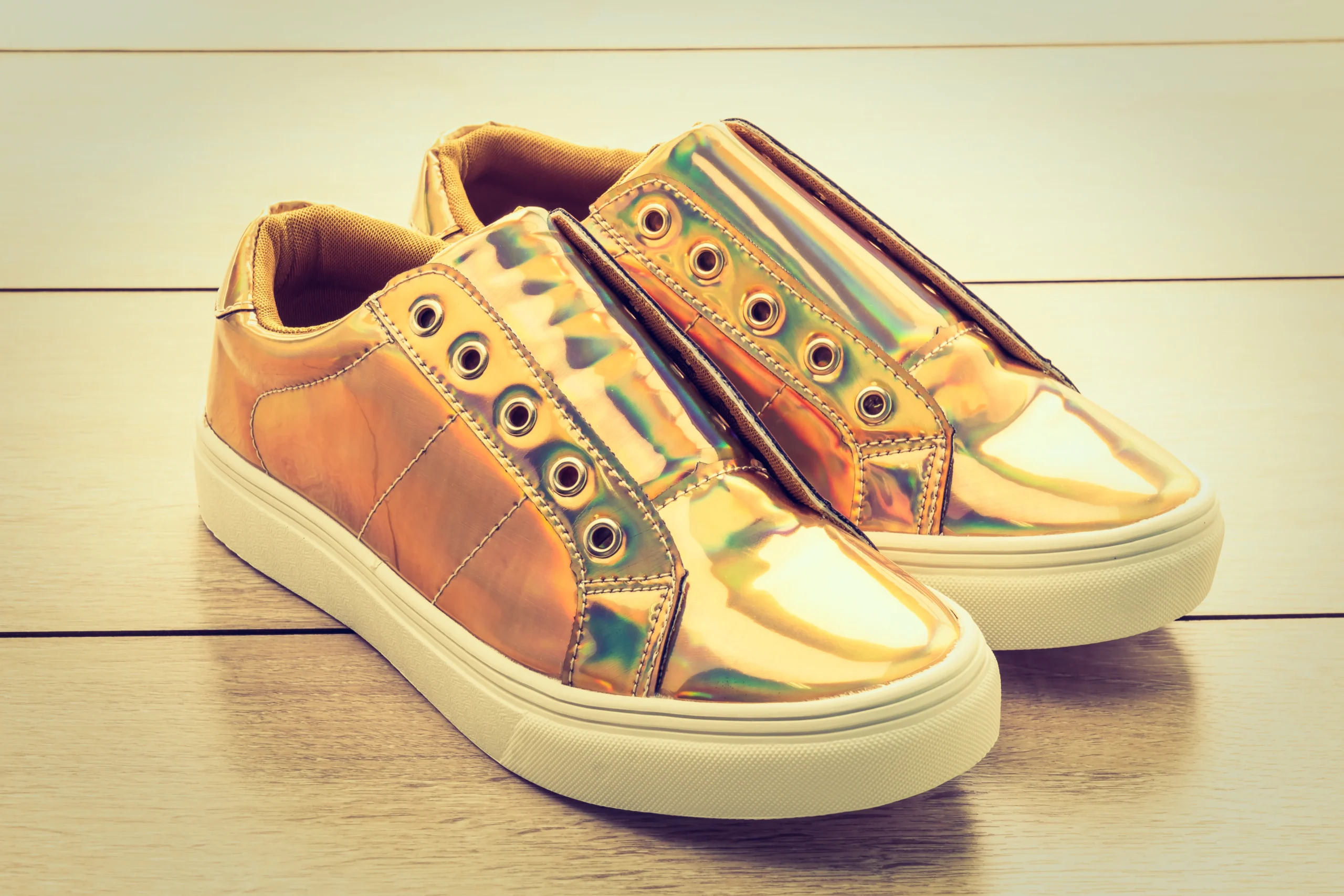 Gold Sneakers