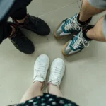 Lifestyle sneakers for everyday comfort shown in casual outfit setting